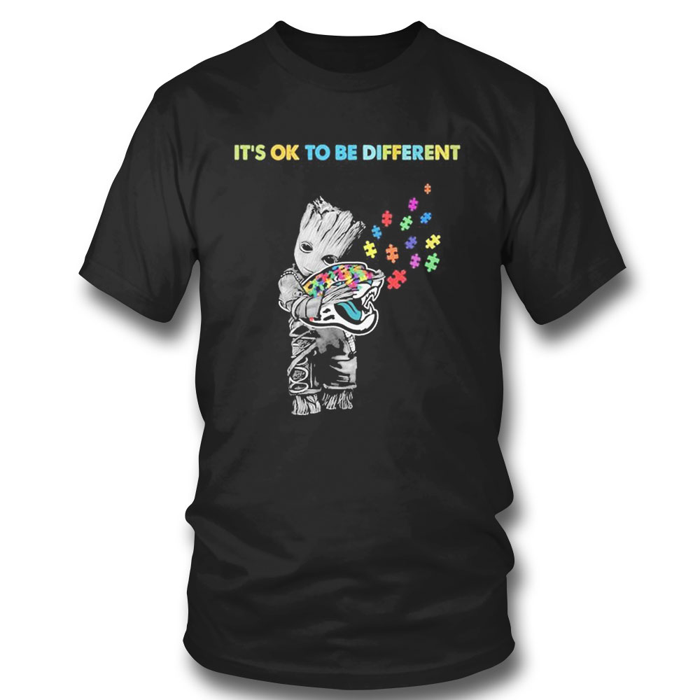 Kansas City Chiefs Groot Hug Autism Its Ok To Be Different Shirt