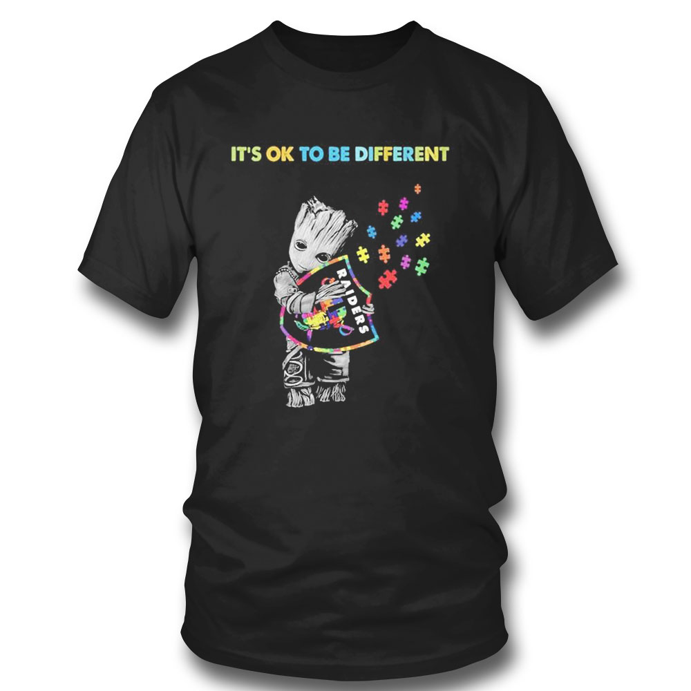 Kansas City Chiefs Groot Hug Autism Its Ok To Be Different Shirt