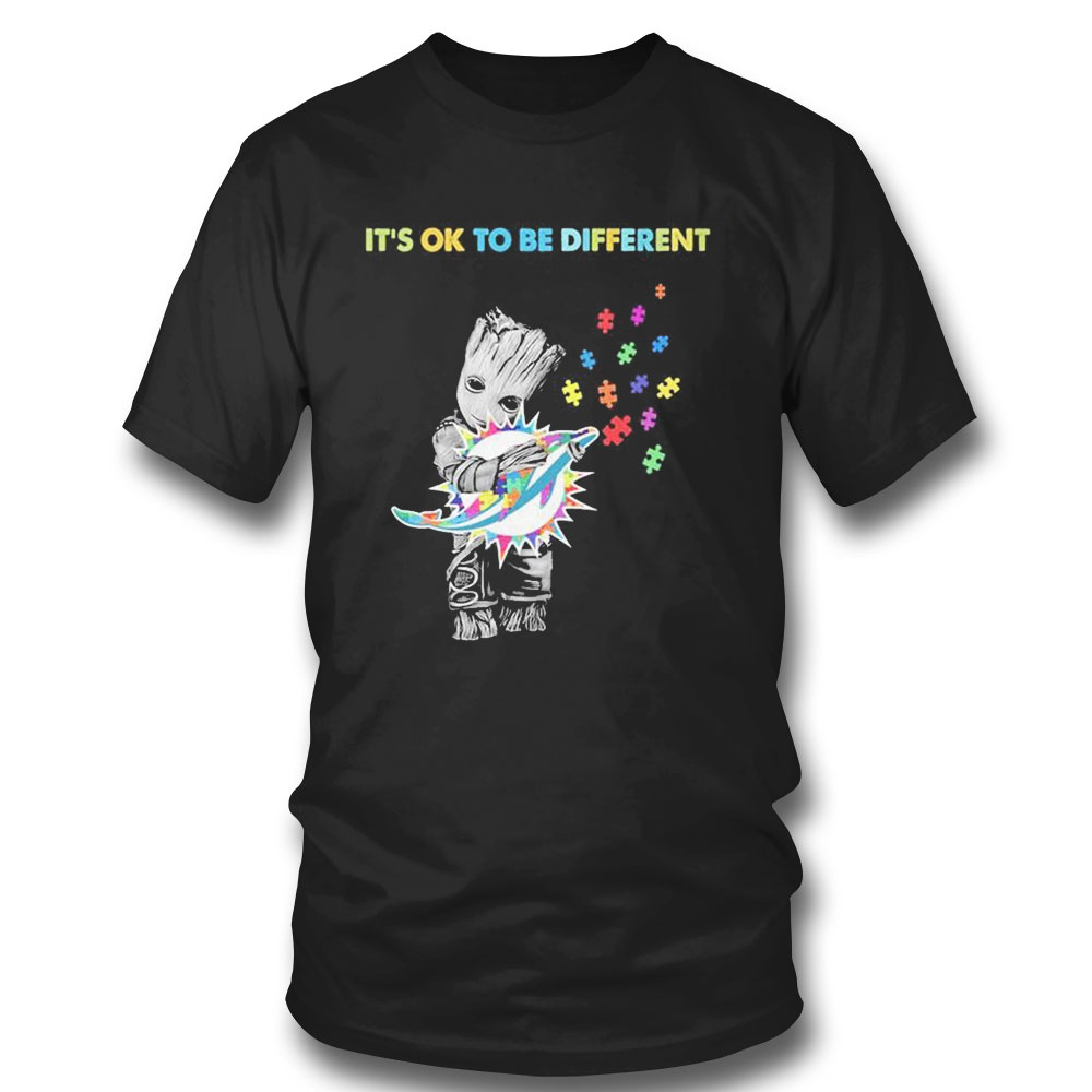 Minnesota Vikings Groot Hug Autism Its Ok To Be Different Shirt