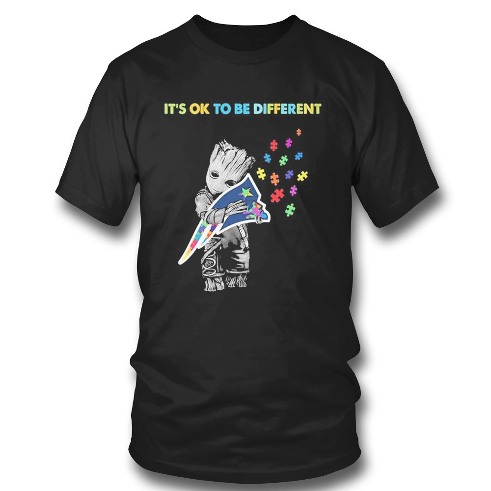 Minnesota Vikings Groot Hug Autism Its Ok To Be Different Shirt