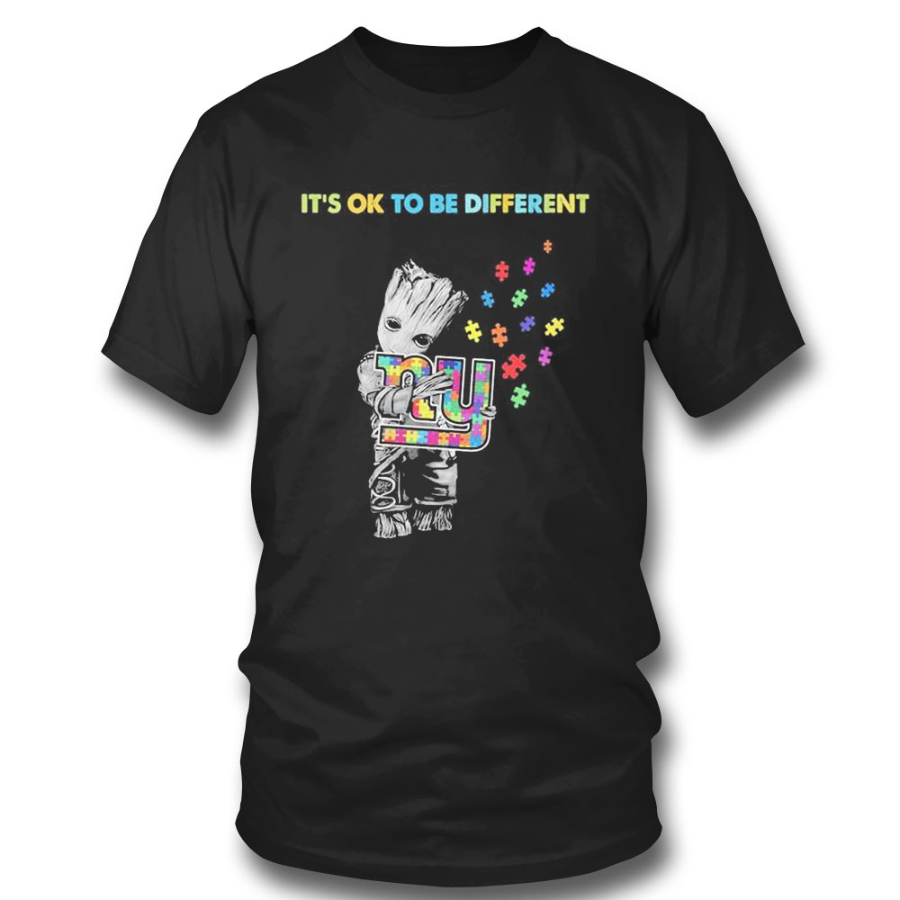 New York Jets Groot Hug Autism Its Ok To Be Different Shirt