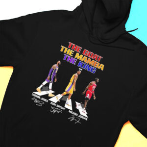 Hoodie The Goat The Mamba The King Nba Best Players 2023 T Shirt 1