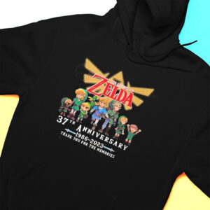 Hoodie The Legend Of Zelda 37th Anniversary 1986 2023 Thank You For The Memories T Shirt 2