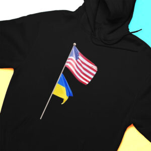 Hoodie Usa Ukraine Flag Pole Brotherhood T Shirt 2