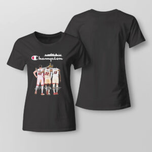 Champion Kevin Love Jimmy Butler And Bam Adebayo Miami Heat T-Shirt