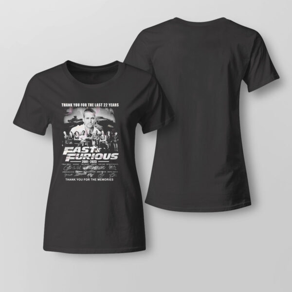 Fast Furious Thank You For The Last 22 Years 2001–2023 T-Shirt