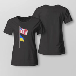 Lady Tee Usa Ukraine Flag Pole Brotherhood T Shirt 2