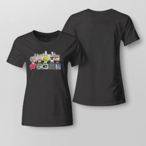 Lady Tee Wisconsin Skyline Mascots Sports Teams T Shirt 2