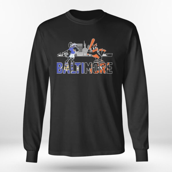 Baltimore Skyline Sports Teams Mascots T-Shirt