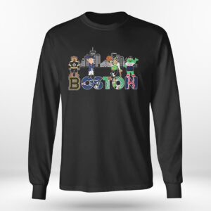 Longsleeve Boston Skyline Sports Teams Mascots T Shirt 2