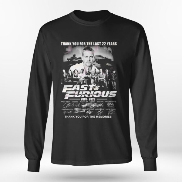 Fast Furious Thank You For The Last 22 Years 2001–2023 T-Shirt