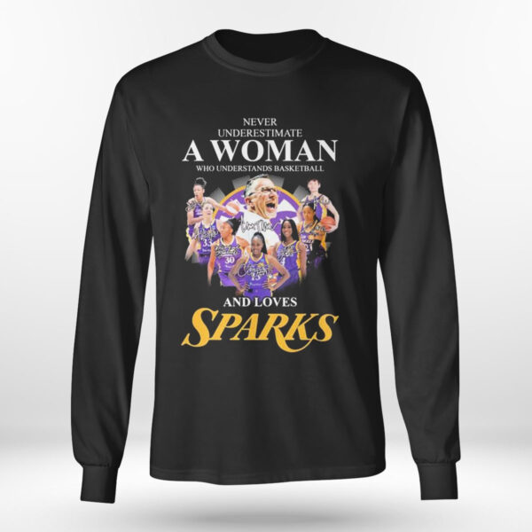 Never Underestimate A Woman Who Understands Basketball And Loves Los Angeles Sparks Signatures T-Shirt
