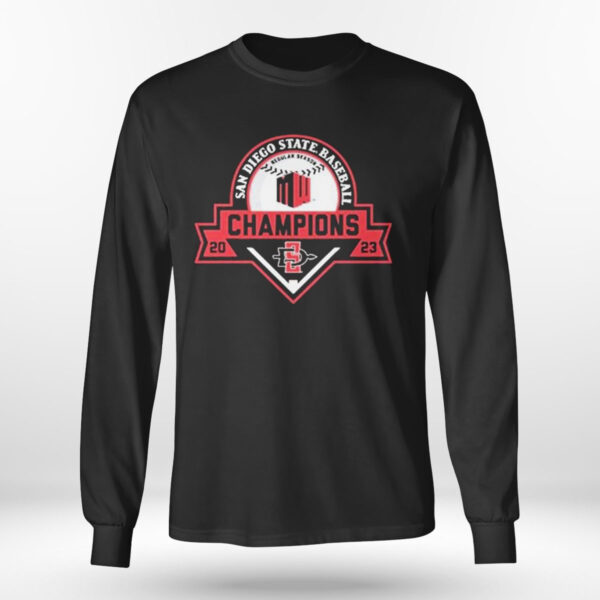 Sdsu Aztecs 2023 Mountain West Baseball Regular Season Champions T-Shirt