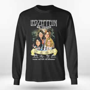 Longsleeve The Led Zeppelin 55 Years 1968 2023 Thank You For The Memories Signatures T Shirt 2