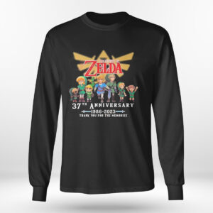 Longsleeve The Legend Of Zelda 37th Anniversary 1986 2023 Thank You For The Memories T Shirt 2