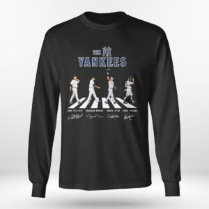 Longsleeve The Yankees Baseball Team Abbey Road 2023 Signatures T Shirt 2