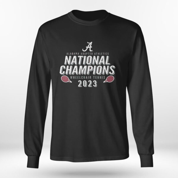 University Of Alabama 2023 Adapted Athletics Wheelchair Tennis National Champions T-Shirt