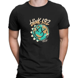 Shirt black Blink 182 Smiley World Tour 2023 2024 T Shirt 2