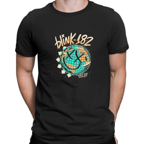 Blink 182 Smiley World Tour 2023 2024 T-Shirt