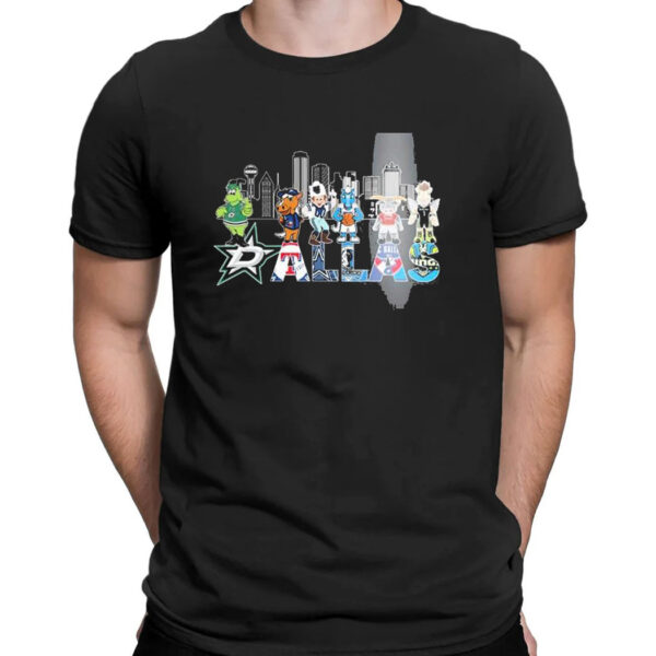 Dallas Skyline Sports Teams Mascots T-Shirt