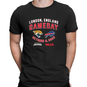 Shirt black Starter Bills London 2023 Matchup T Shirt Buffalo Bills Vs Jaguars T Shirt 2