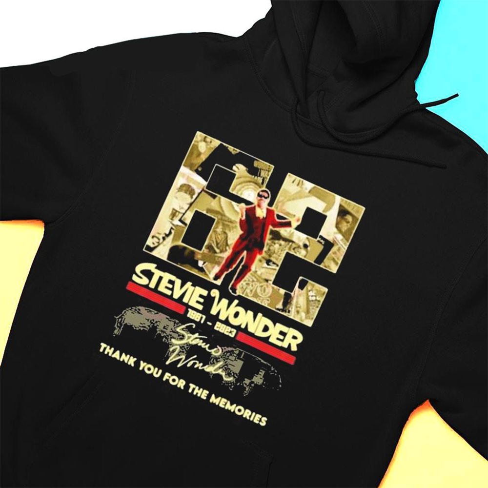 62 Years Stevie Wonder 1961 2023 Thank You For The Memories T-shirt