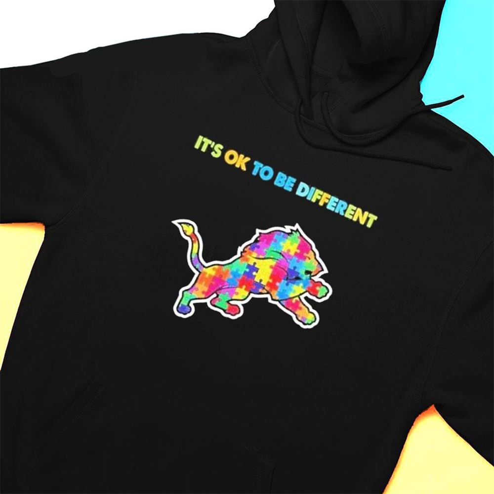 Autism Detroit Lions Its Ok To Be Different T-shirt