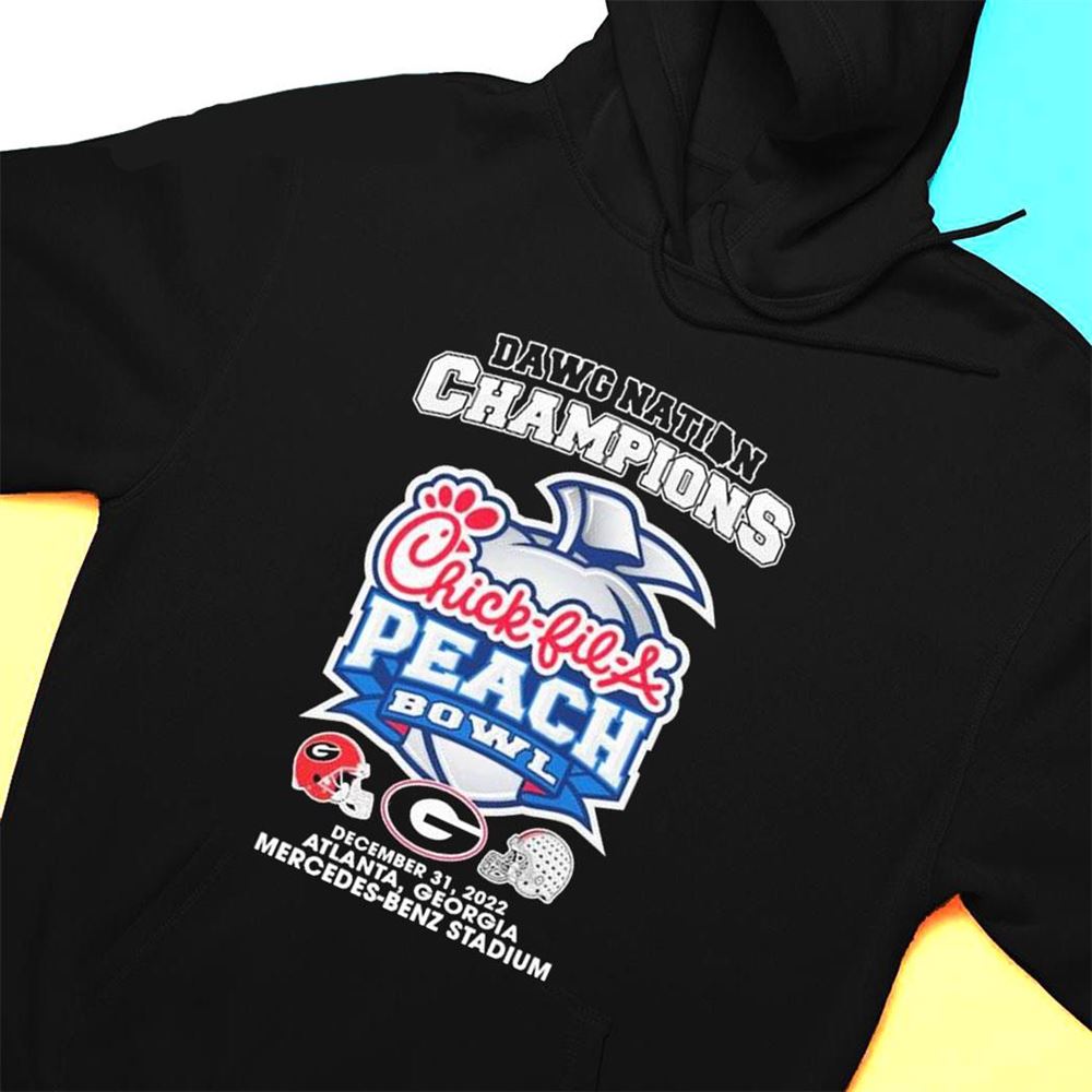 Georgia Bulldogs Chick-fil-A 2022 Peach Bowl ornament, hoodie