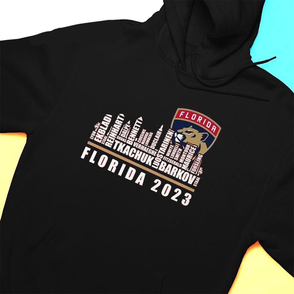 Florida Panthers Skyline Players Name 2023 T-shirt