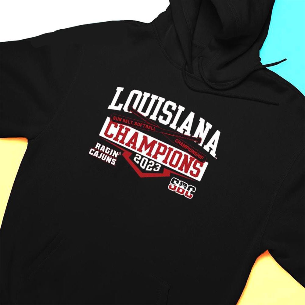 Louisiana Ragin Cajuns 2023 Ncaa Sunbelt Softball Conference Tournament Champions T-shirt