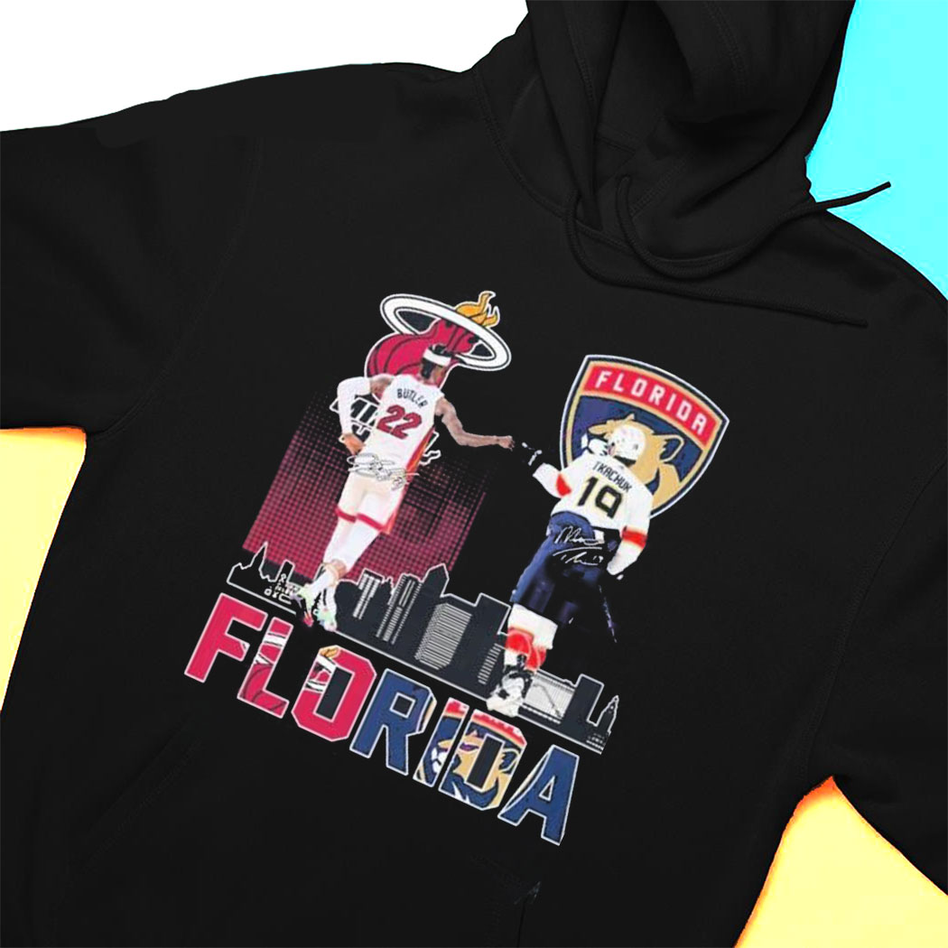 Miami Heat Butler And Florida Tkachuk Florida Sport Teams T-shirt