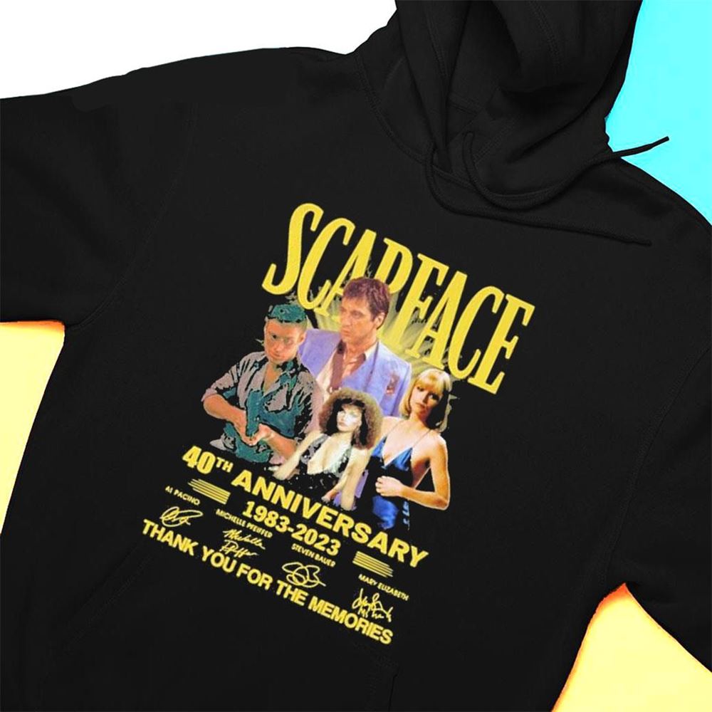 Scapeace 40th Anniversary 1983 2023 Thank You For The Memories Signatures T-shirt