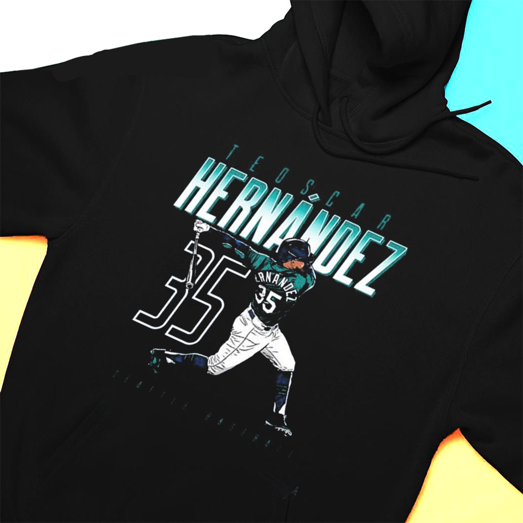 Teoscar Hernandez Swinging Seattle Baseball T-shirt