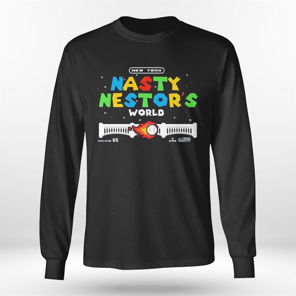Nestor Cortes wearing Nasty Nestor New York Yankees face shirt