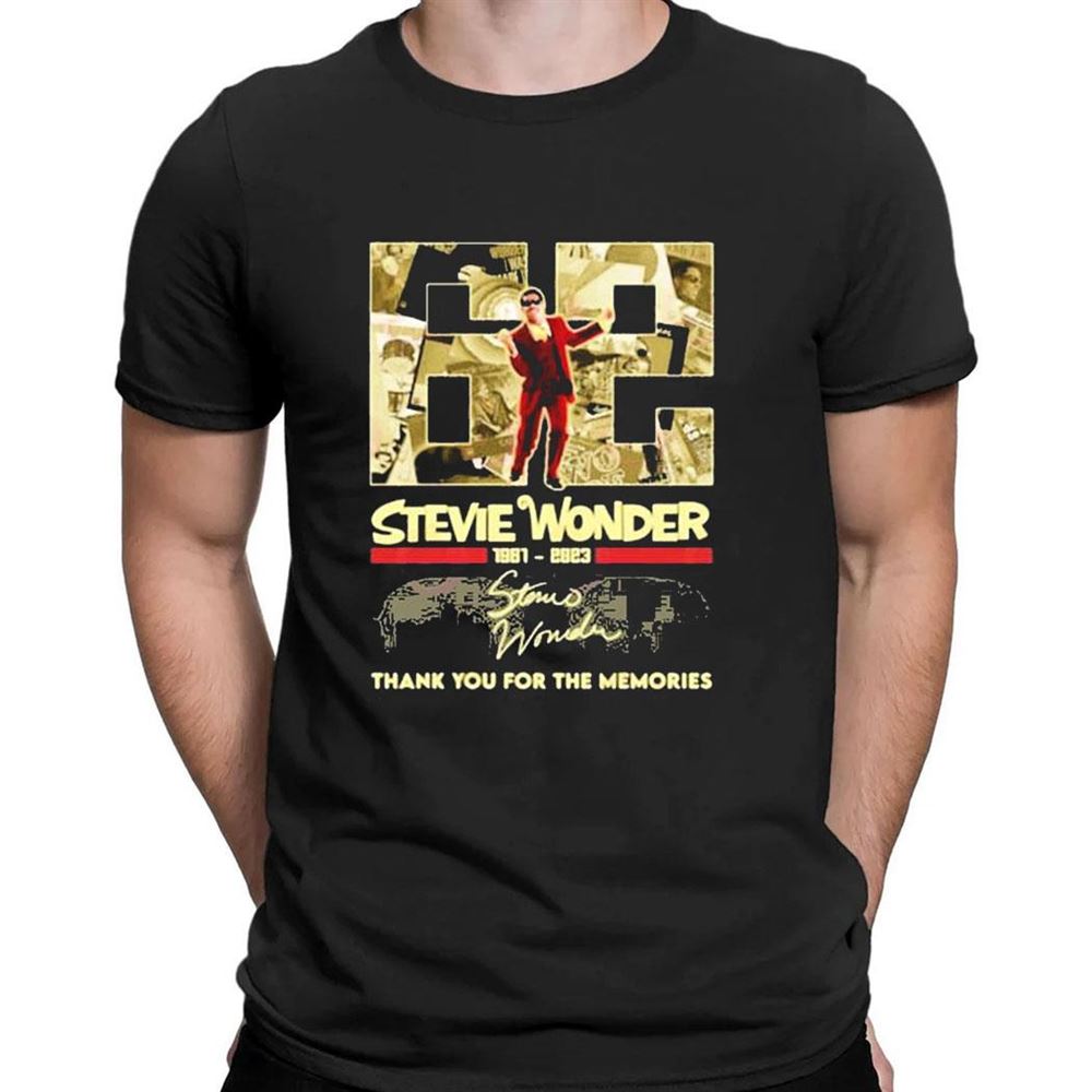 62 Years Stevie Wonder 1961 2023 Thank You For The Memories T-shirt