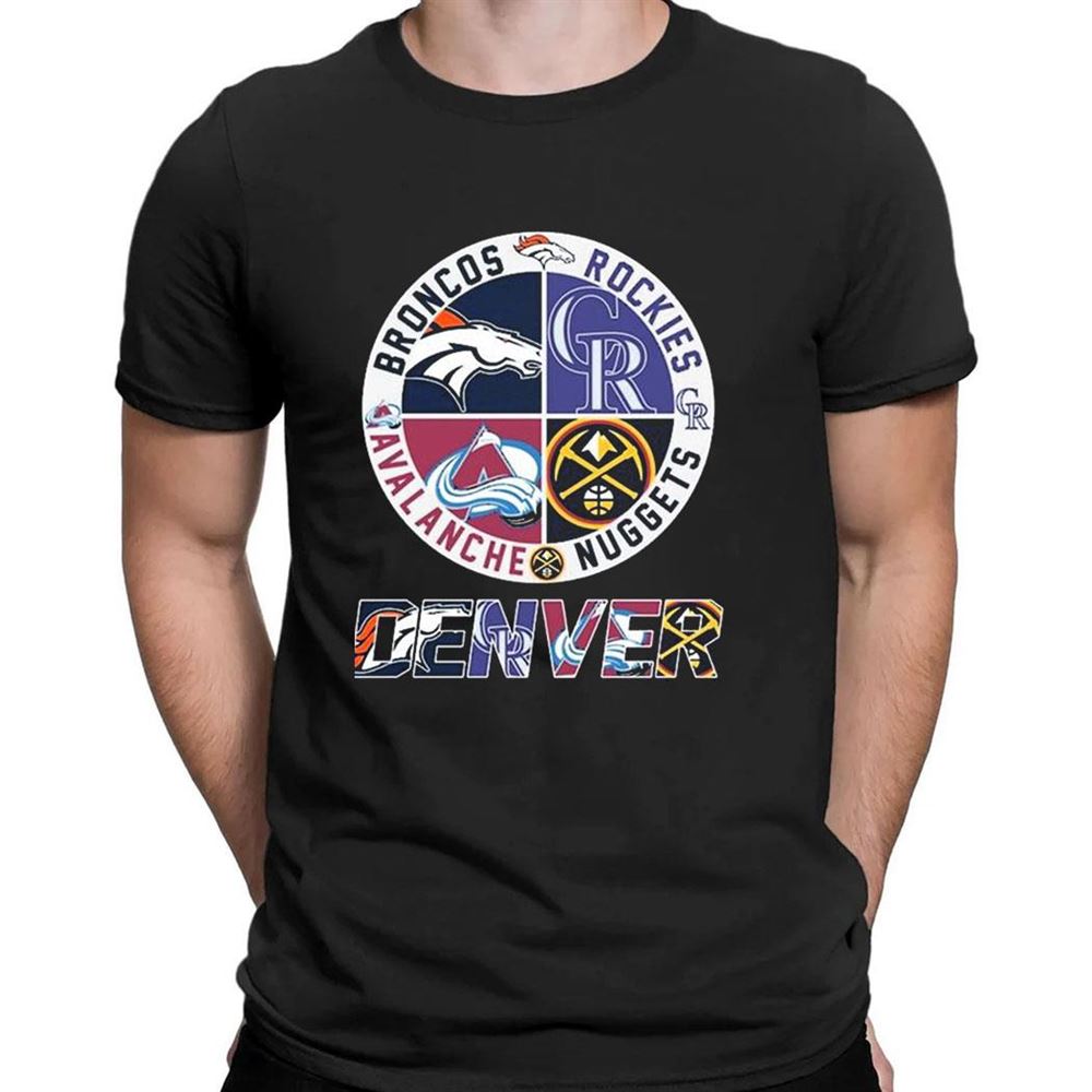 Denver Nuggets 2023 And Denver Sports Teams Logo T-shirt