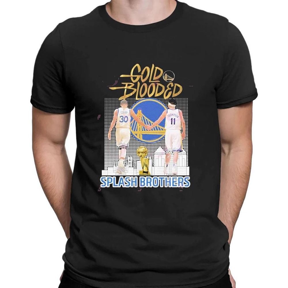 Gold Blooded Splash Brothers Stephen Curry And Klay Thompson 2023 Nba Playoff T-shirt
