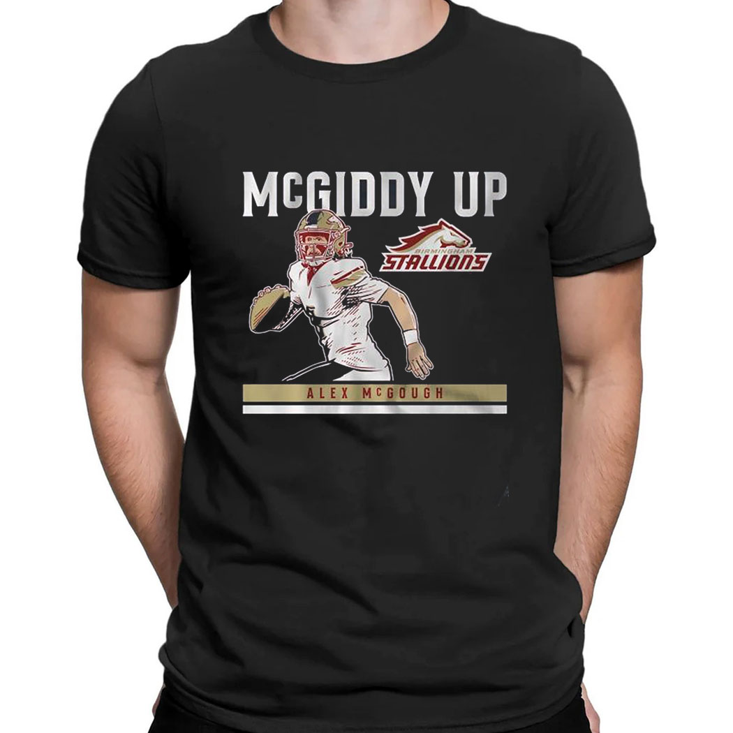 Mcgough Mcgiddy Up Birmingham Stallions Alex T-shirt