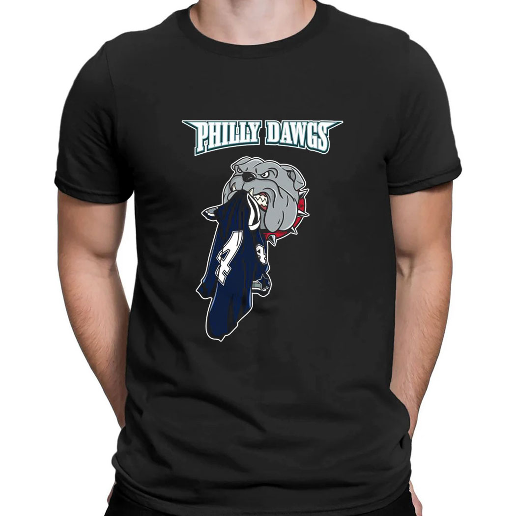 Philadelphia Eagle Dawgs Georgia Bulldogs And Philadelphia Eagles T-shirt