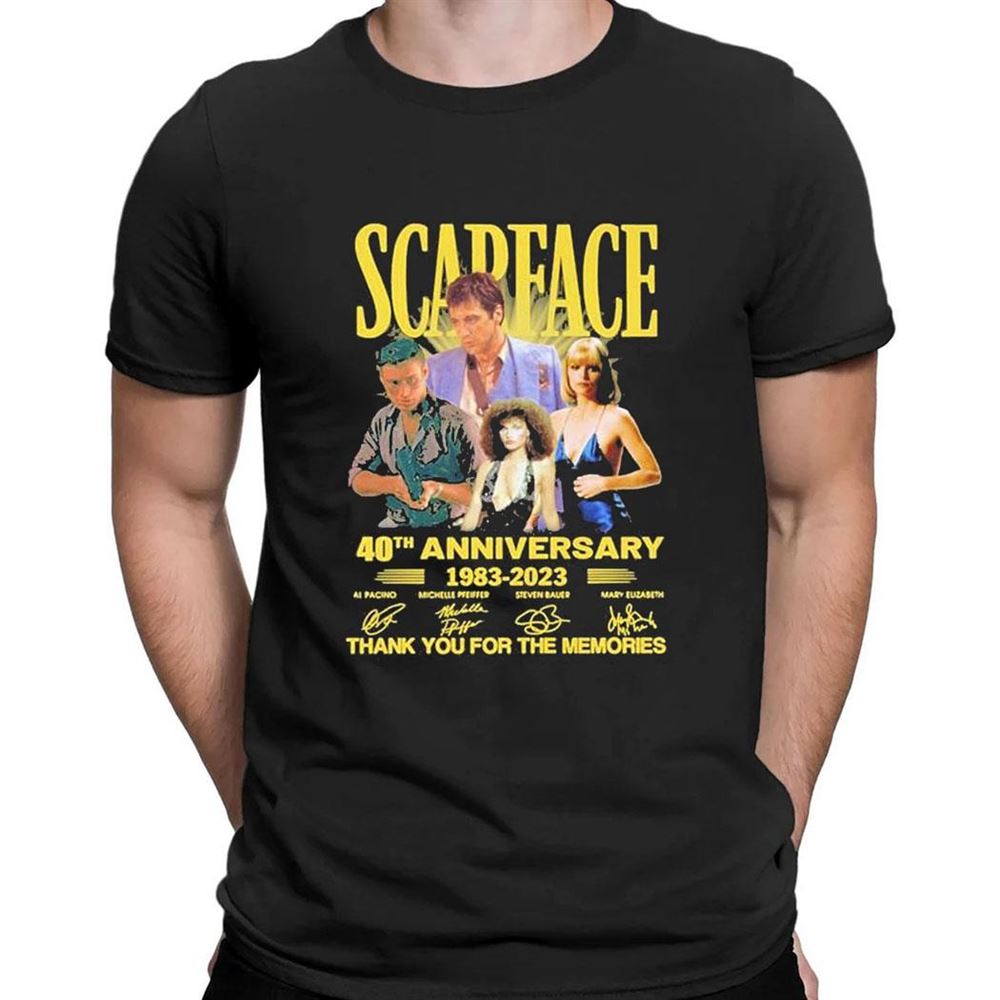 Scapeace 40th Anniversary 1983 2023 Thank You For The Memories Signatures T-shirt