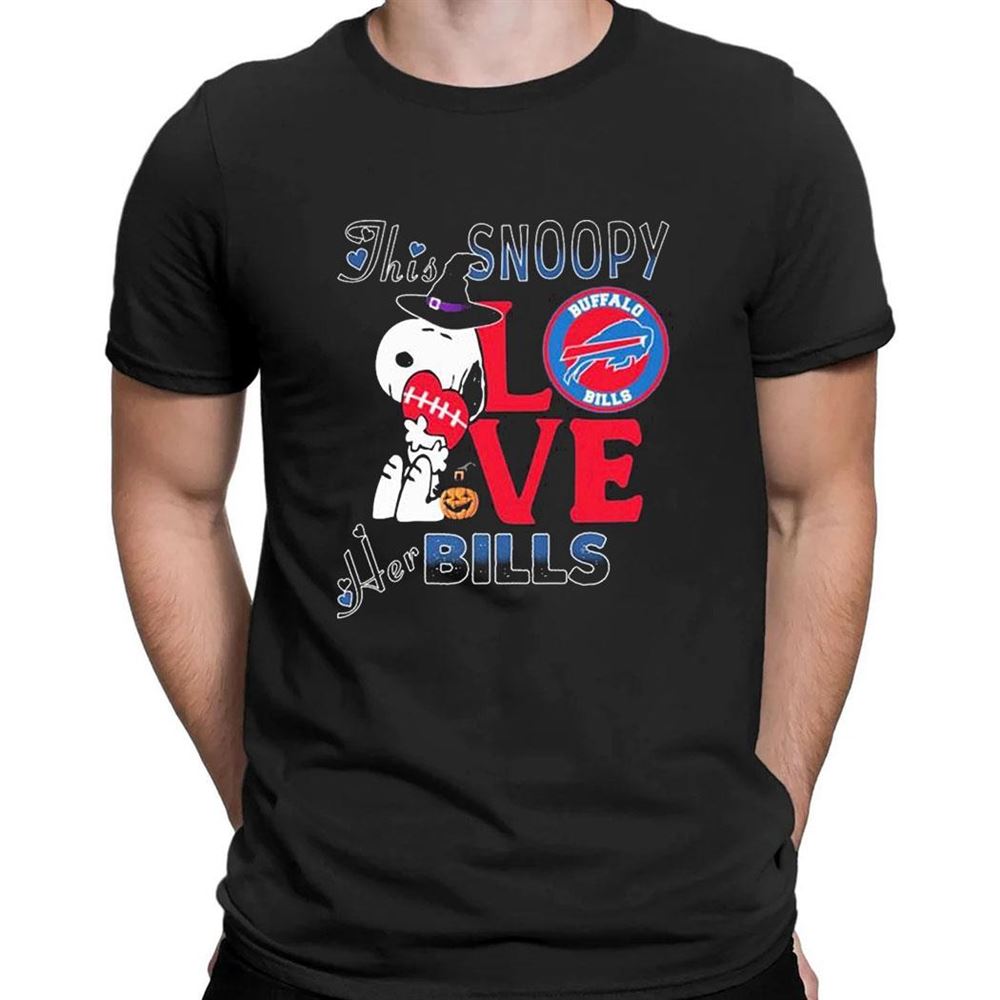 The Peanuts Snoopy For Buffalo Bills Football T-shirt