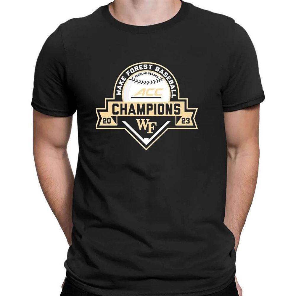 Wake Forest Demon Deacons 2023 Acc Baseball Regular Season Champions T Shirt