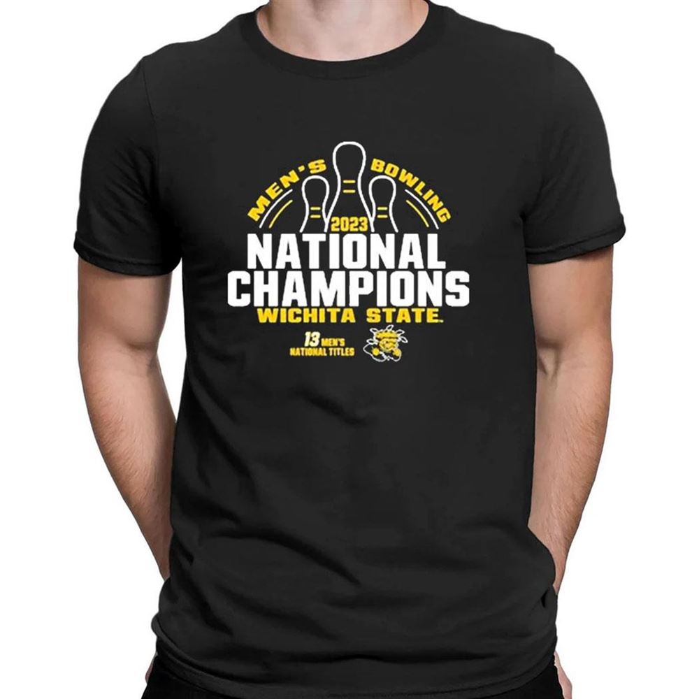 Wichita State Mens Bowling 2023 National Champions 13x T-shirt
