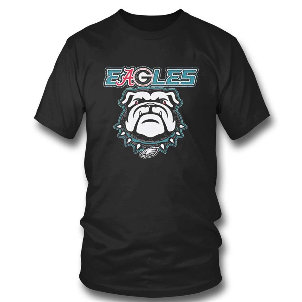 Eageoles Georgia Bulldogs And Philadelphia Eagles T-shirt