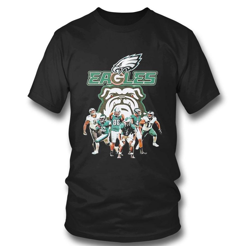 Eagles Dawgs Philadelphia Eagles And Georgia Bulldogs Players T-shirt