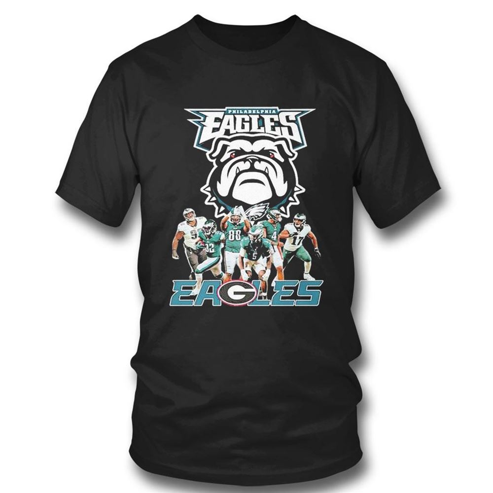 Philadelphia Eagles Georgia Bulldogs Dawgs Eagles Nfl Draft Players T-shirt