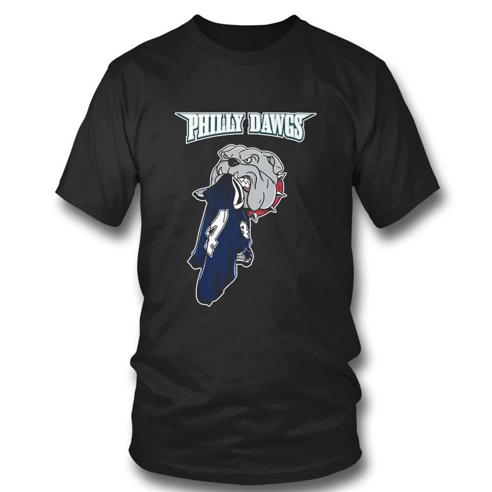 Philadelphia Eagles And Georgia Bulldogs Bird Dawgs Mascots T-shirt