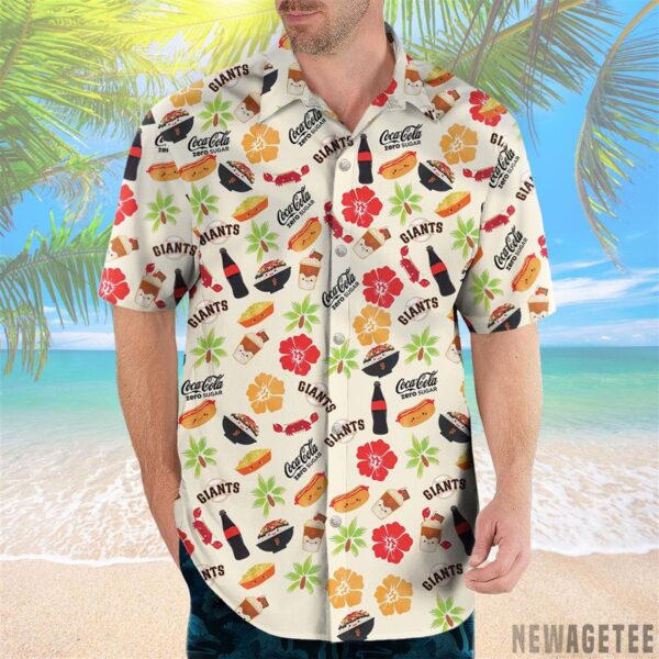 San Francisco Giants Coca Cola Aloha Foodie Hawaiian Shirt