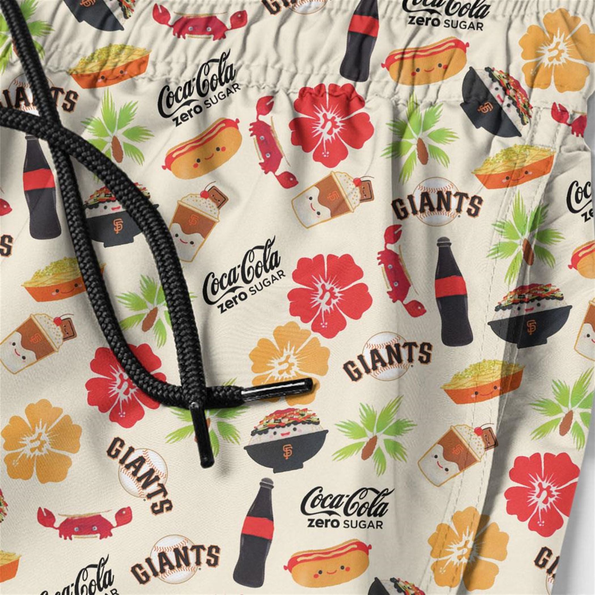 San Francisco Giants Coca Cola Aloha Foodie Hawaiian Shirt