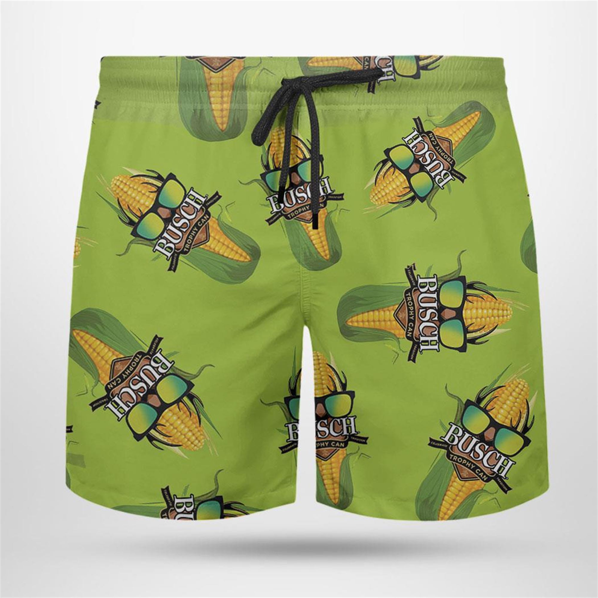 Busch Light Corn Hawaiian Shirt Beach Shorts